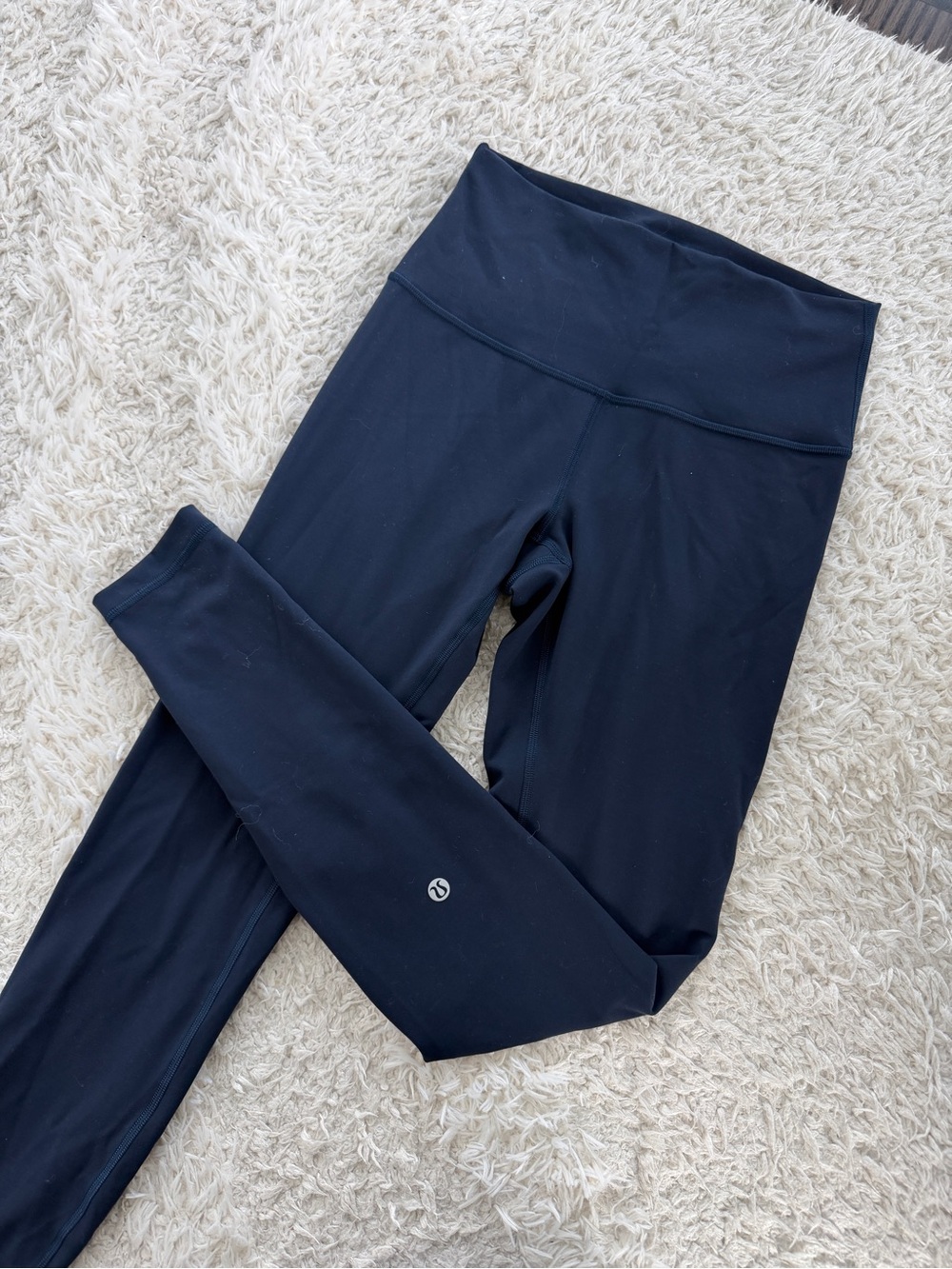 Lululemon athletica Wunder Train High-Rise Leggings 28" Navy Size 6 Like New